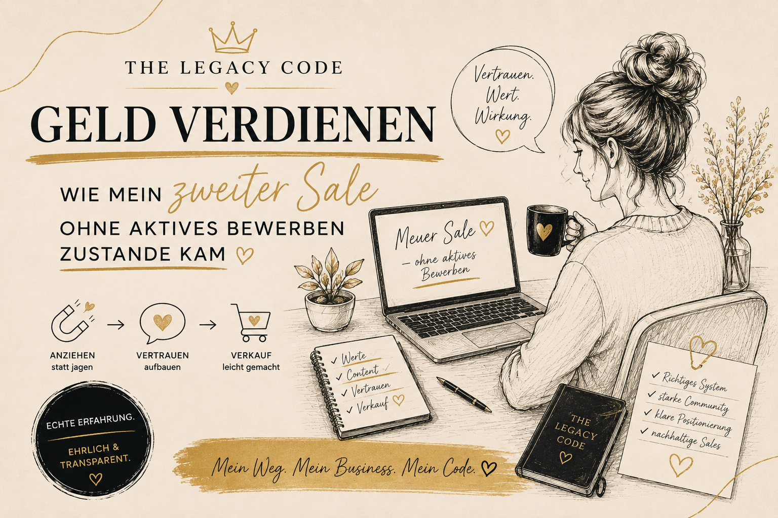 The Legacy Code Geld verdienen – wie mein zweiter Sale ohne aktives Bewerben zustande kam